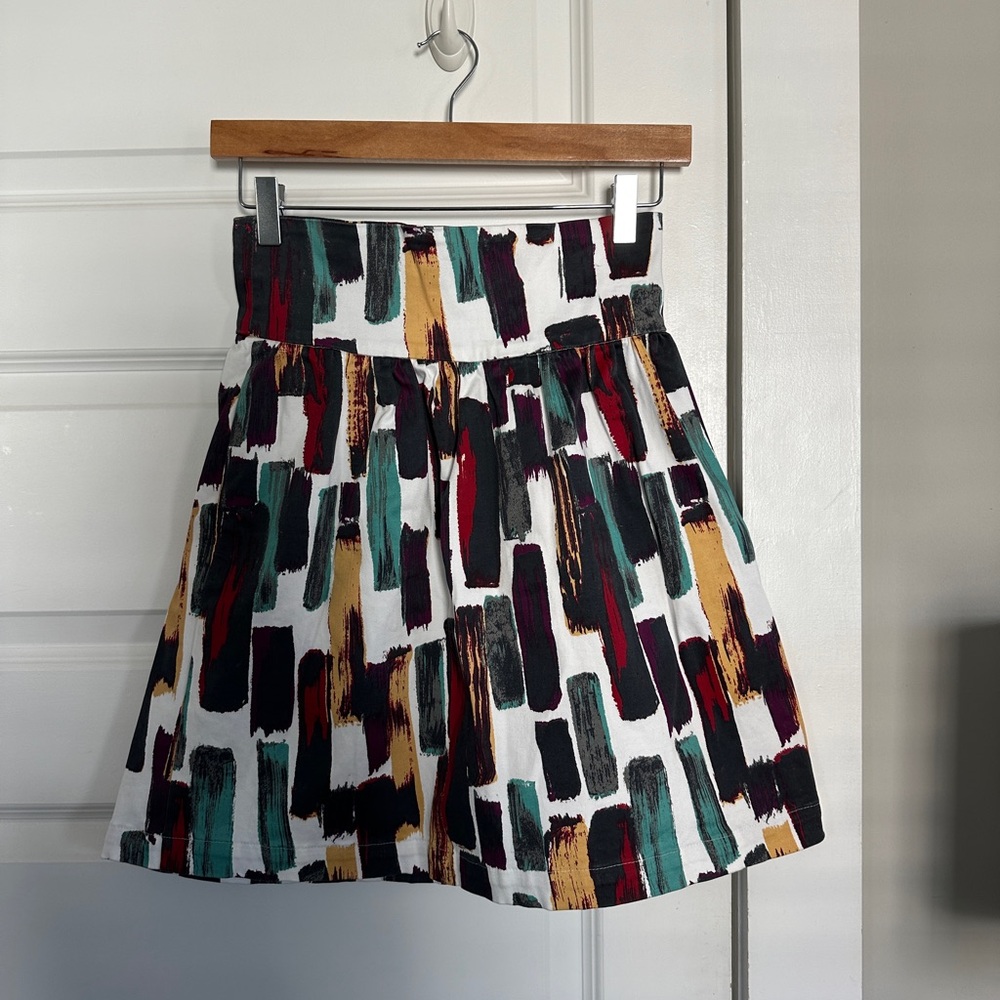 Lauren Conrad Y2K Paint Streak Midi Skirt 🎨✨